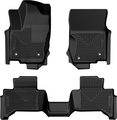 Husky Liners Weatherbeater Combo Floor Liners For 2024-25 Toyota Land Cruiser w/ Box Console - Black - 95971