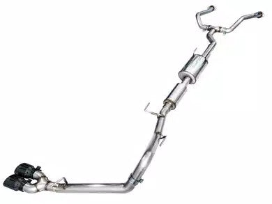 AWE 0FG Exhaust for 3rd Gen Toyota Tundra - Dual Diamond Black Tips - 3015-33063