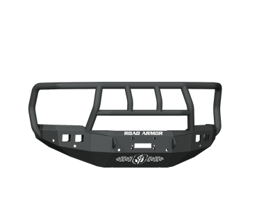 Road Armor 19-20 Ram 2500 Stealth Front Winch Bumper w/Titan II Guard/6 Sensor Holes - Tex Blk - 4192F2B