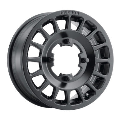 Method MR407 Bead Grip 15x6 / 5+1/51mm Offset / 4x136 / 100mm CB Matte Black Wheel - MR40756047551