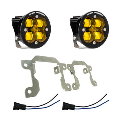 Baja Designs Ford/Subaru SAE Squadron Fog Light Pocket Kit - Amber - 447725