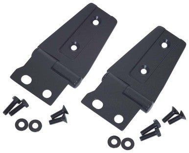 Kentrol 07-18 Jeep Wrangler JK Hood Hinge Pair - Textured Black - 80572