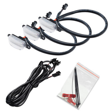Oracle Universal Pre-Runner Style LED Grill Light Kit, Updated Style - Amber w/Clear Lens - 5889-005-C