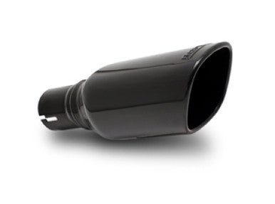 Borla 12-14 Jeep Wrangler JK 2/4Dr Rr Section ATAK Single Square Rlld Angle-Cut Black Chrome Exhaust - 11860BC