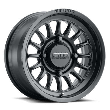 Method MR411 Bead Grip 15x7 / 5+2/38mm Offset / 5x4.5 / 72 CB Matte Black Wheel - MR41157012552