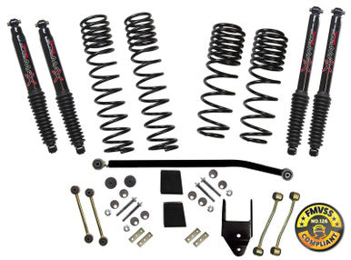 Skyjacker 2018 Jeep Wrangler JL 4 Door 4WD (Non-Rubicon) Long Travel 2 Stage 3.5in-4in Coil System - JL40BPBLT