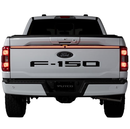 Putco Excalibur LED Tailgate Light Bar & Plug-N-Play Connector For 2024+ Ford F-150 Equipped W/Factory Halogen Taillamps