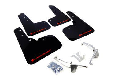 Rally Armor 13-17 Subaru Crosstrek XV Red Mud Flap w/White Logo - MF26-UR-RD/WH