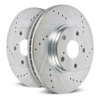 Power Stop Evolution Drilled & Slotted Front Rotors 2019-22 Subaru Ascent - Pair - JBR1789XPR