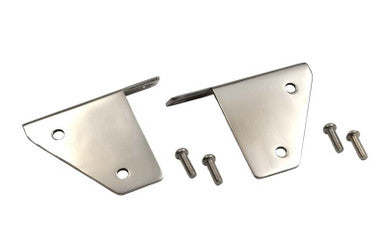 Kentrol 76-95 Jeep CJ/Wrangler YJ Spot Light Bracket Pair - Polished Silver - 30461