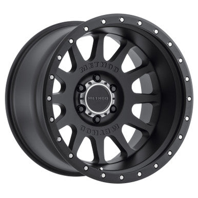 Method MR605 NV 20x10 -24mm Offset 6x5.5 106.25mm CB Matte Black Wheel - MR60521060524N