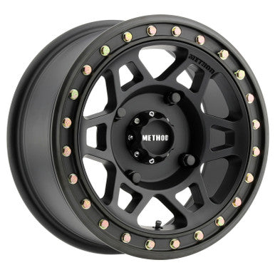 Method MR405 UTV Beadlock 15x7 / 5+2/38mm Offset / 4x156 / 132mm CB Matte Black Wheel - MR40557046552B