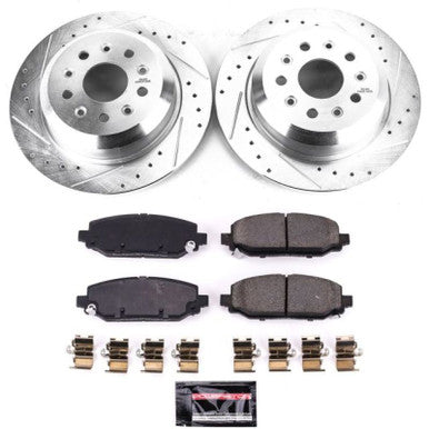 Power Stop Z23 Evolution Sport Rear Brake Kit For 2018-24 Jeep Wrangler - K7942