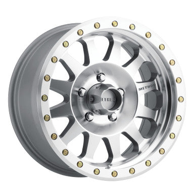 Method MR304 Double Standard 17x8.5 0mm Offset 5x5 94mm CB Machined/Clear Coat Wheel - MR30478550300