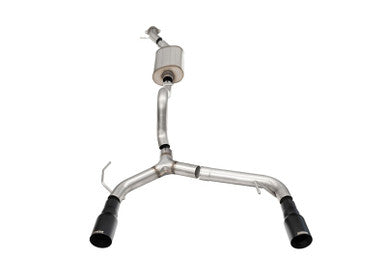 Corsa 2021+ Ford Bronco 2.3L 2-Door 2.75in Cat-Back Dual Rear Exhaust w/ 4in Straight-Cut Black Tips - 21204BPC