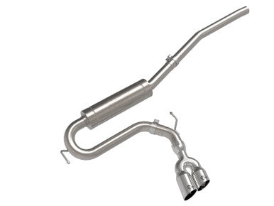 aFe Rebel Series 2-1/2 IN Stainless Steel Cat-Back Exhaust System For 2022+ Ford Maverick - Polished Tips - 49-33144-P