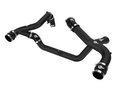 aFe BladeRunner Aluminum Hot and Cold Charge Pipe Kit For 2022+ Ford Explorer/Explorer ST - Black - 46-20674-B