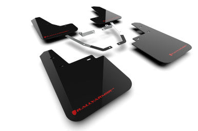 Rally Armor Black UR Mud Flap w/ Red Logo for 2024-25 Subaru Crosstrek - MF116-UR-BLK-RD