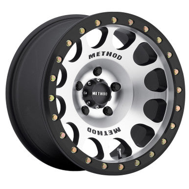 Method MR105 Beadlock 17x9 -38mm Offset 5x5 71.5mm CB Machined w/Matte Black Ring Wheel - MR10579050338B