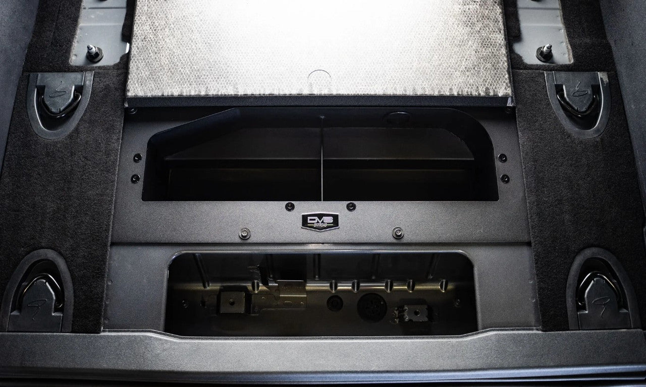 DV8 Offroad Air Compressor Mount & Storage Box For 2021+ Ford Bronco (Exc. Bronco Raptor) - Installed