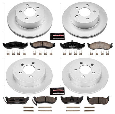 Power Stop 03-06 Jeep Wrangler Front & Rear Z17 Evolution Geomet Coated Brake Kit - CRK2154
