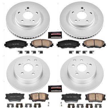 Power Stop 10-12 Lexus HS250h Front & Rear Z17 Evolution Geomet Coated Brake Kit - CRK4100