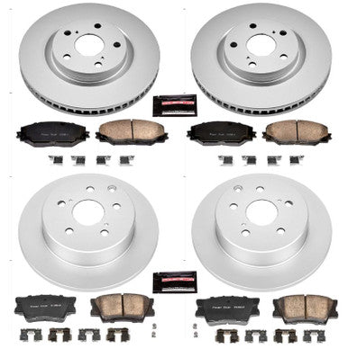Power Stop 06-18 Toyota RAV4 Front & Rear Z17 Evolution Geomet Coated Brake Kit - CRK4101
