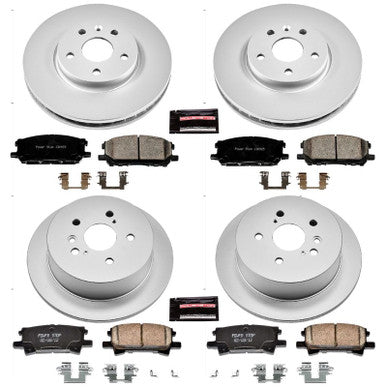 Power Stop 04-06 Lexus RX330 Front & Rear Z17 Evolution Geomet Coated Brake Kit - CRK4530