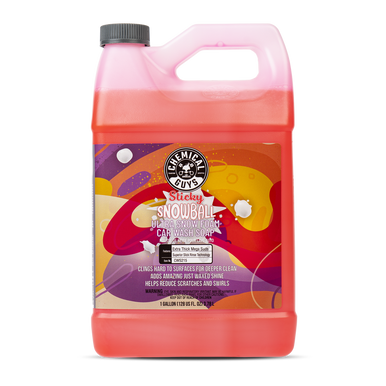 Chemical Guys Sticky Snowball Snow Foam Auto Wash - 1 Gallon - Case of 4 - CWS215