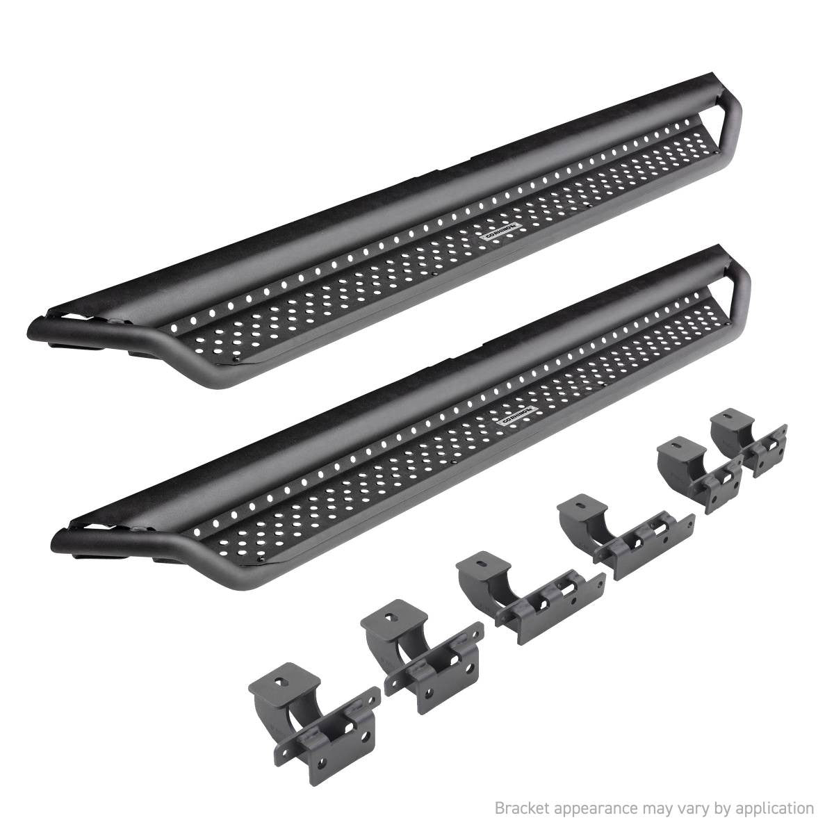 Go Rhino 2021+ Ford Bronco (Not Sport) Dominator Extreme D1 SideSteps Complete Kit w/SideStep + Brkt - D14129T