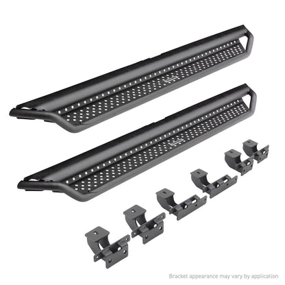 Go Rhino 2021+ Ford Bronco (Not Sport) Dominator Extreme D1 SideSteps Complete Kit w/SideStep + Brkt - D14129T