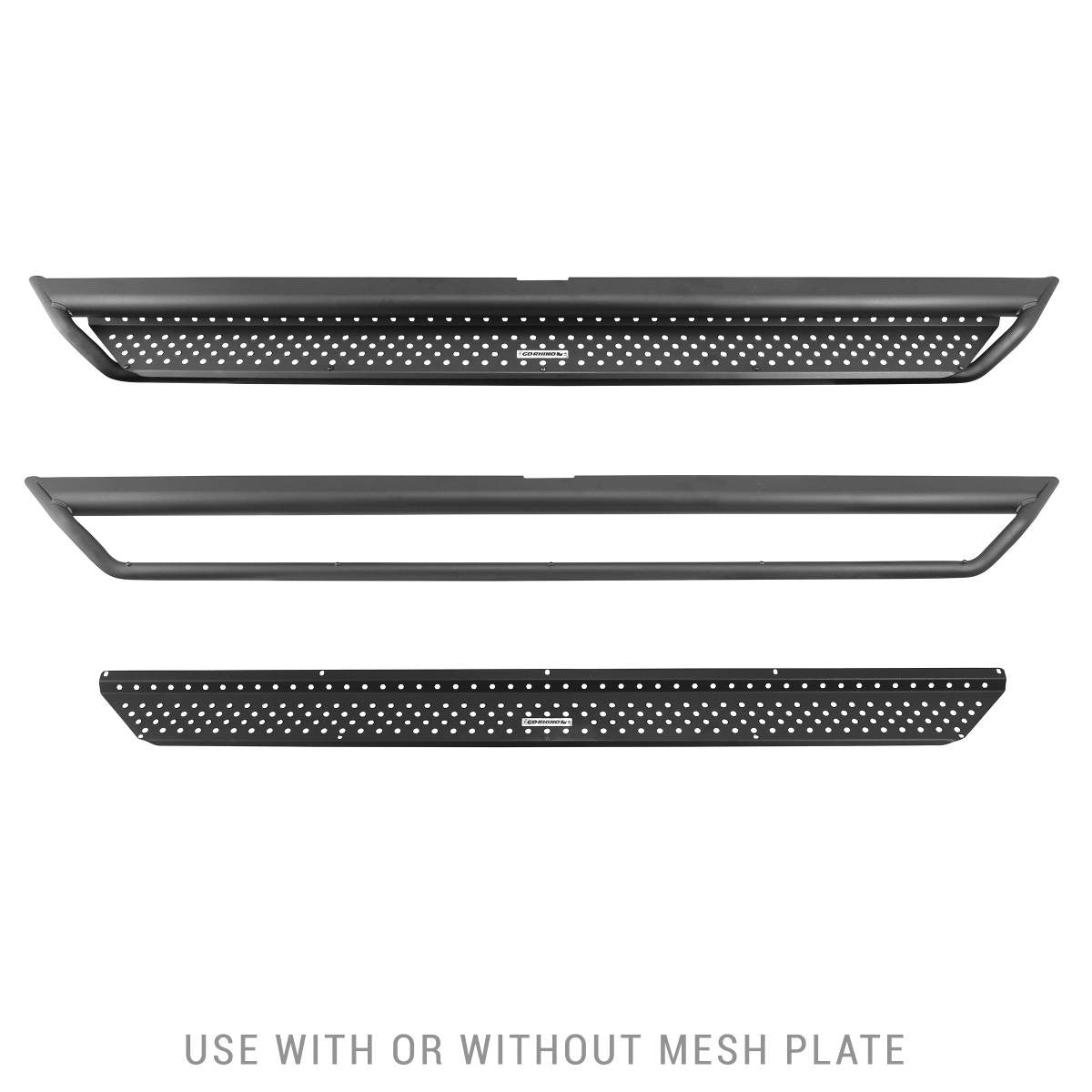 Go Rhino 2021+ Ford Bronco Dominator Extreme D1 Side Steps w/Brackets - Textured Black - D14131t - Expanded view