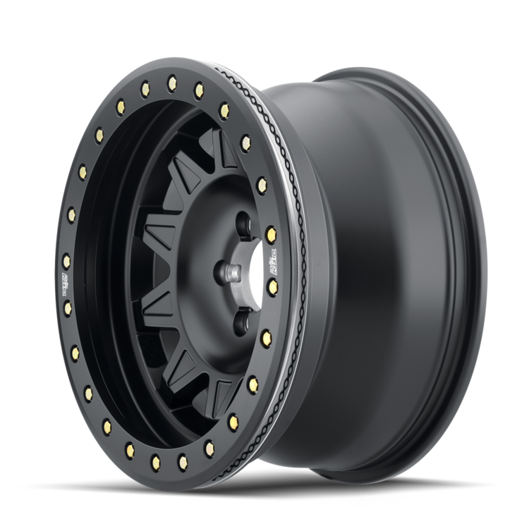 Dirty Life 9302 Roadkill Race 17x9/6x139.7 BP/-14mm Offset/106mm Hub Matte Black Wheel - Beadlock - 9302-7983MB14