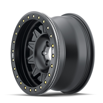 Dirty Life 9302 Roadkill Race 17x9/6x139.7 BP/-14mm Offset/106mm Hub Matte Black Wheel - Beadlock - 9302-7983MB14