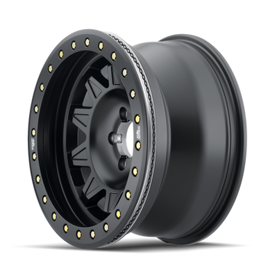 Dirty Life 9302 Roadkill Race 17x9/6x139.7 BP/-14mm Offset/106mm Hub Matte Black Wheel - Beadlock - 9302-7983MB14