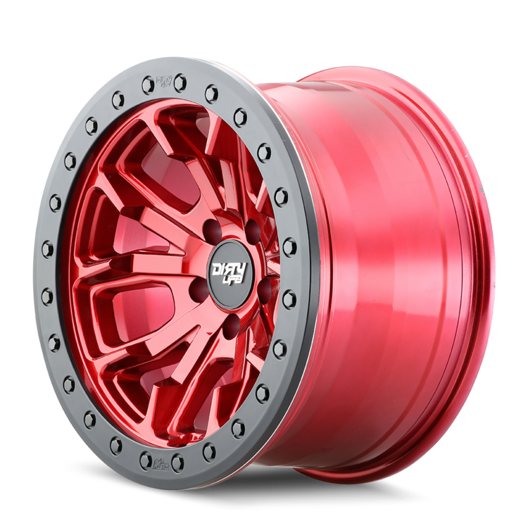 Dirty Life 9303 DT-1 17x9 / 5x127 BP / -12mm Offset / 78.1mm Hub Crimson Candy Red Wheel - 9303-7973R12