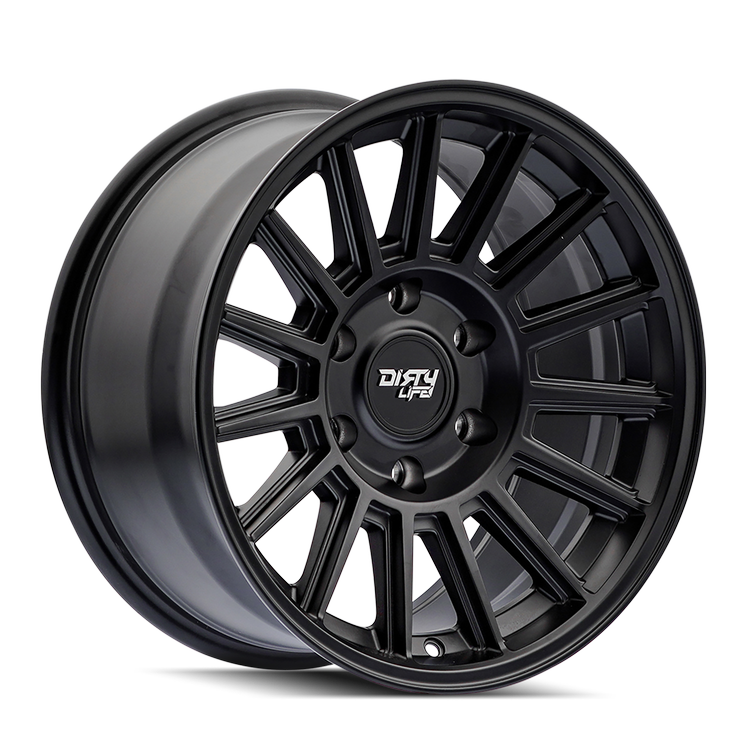 Dirty Life Journey 9316 17x8.5 / 6-139.7 BP / 0mm Offset / 106mm Hub Matte Black Wheel - 9316-7883MB