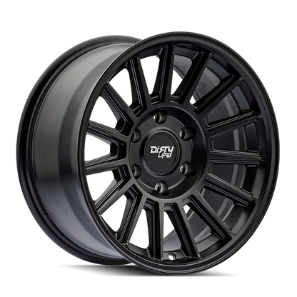 Dirty Life Journey 9316 17x8.5 / 6-139.7 BP / 0mm Offset / 106mm Hub Matte Black Wheel - 9316-7883MB