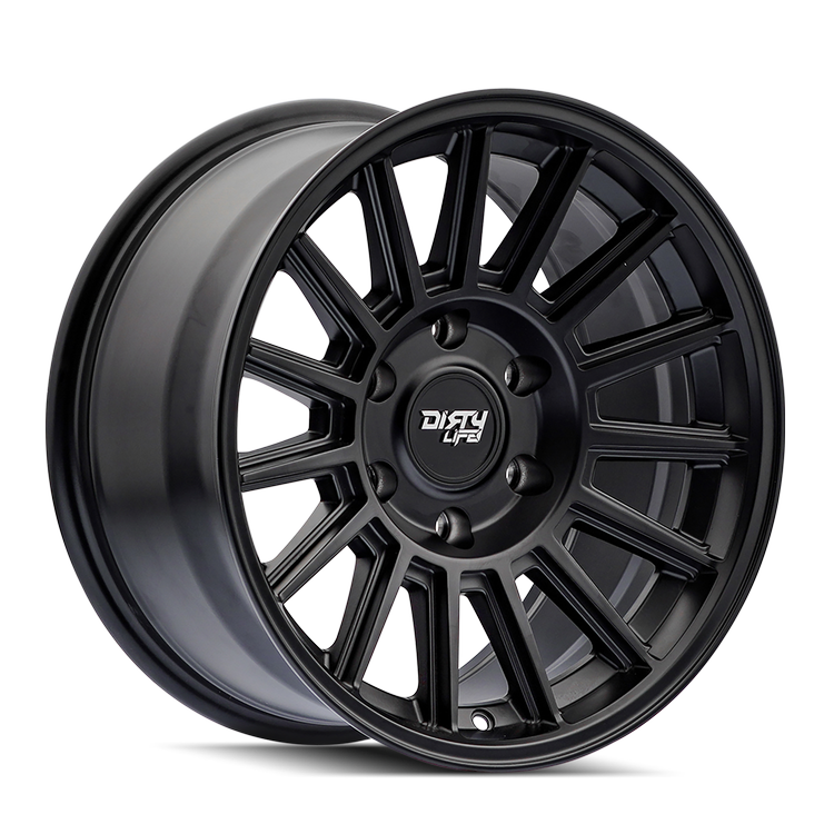 Dirty Life Journey 9316 17x8.5 / 5-127 BP / 0mm Offset / 78.1mm Hub Matte Black Wheel - 9316-7873MB
