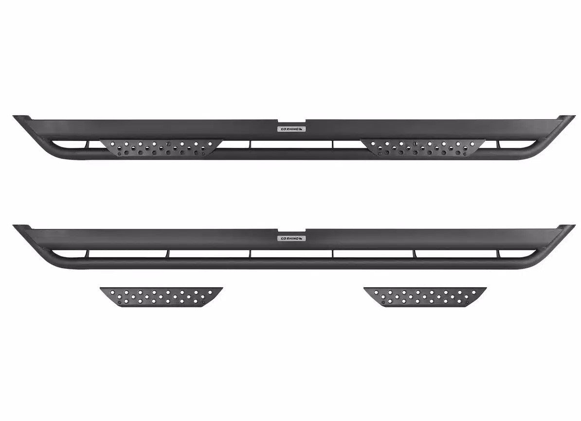 Go Rhino Dominator Xtreme DT SideSteps w/ Brackets For 2024 Toyota Tacoma Double Cab - Texture Black 