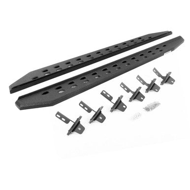 Go Rhino 21-22 Ford Bronco (Excl. Sport) 4DR RB20 Slim Running Boards Kit (w/Brackets) - Bedliner Ct - 69412973ST