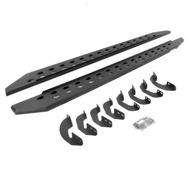 Go Rhino 2022 Toyota Tundra DC 4dr RB20 Slim Kit w/RB20 Slim Running Board + Brkts - Tex. Blk - 69443580ST