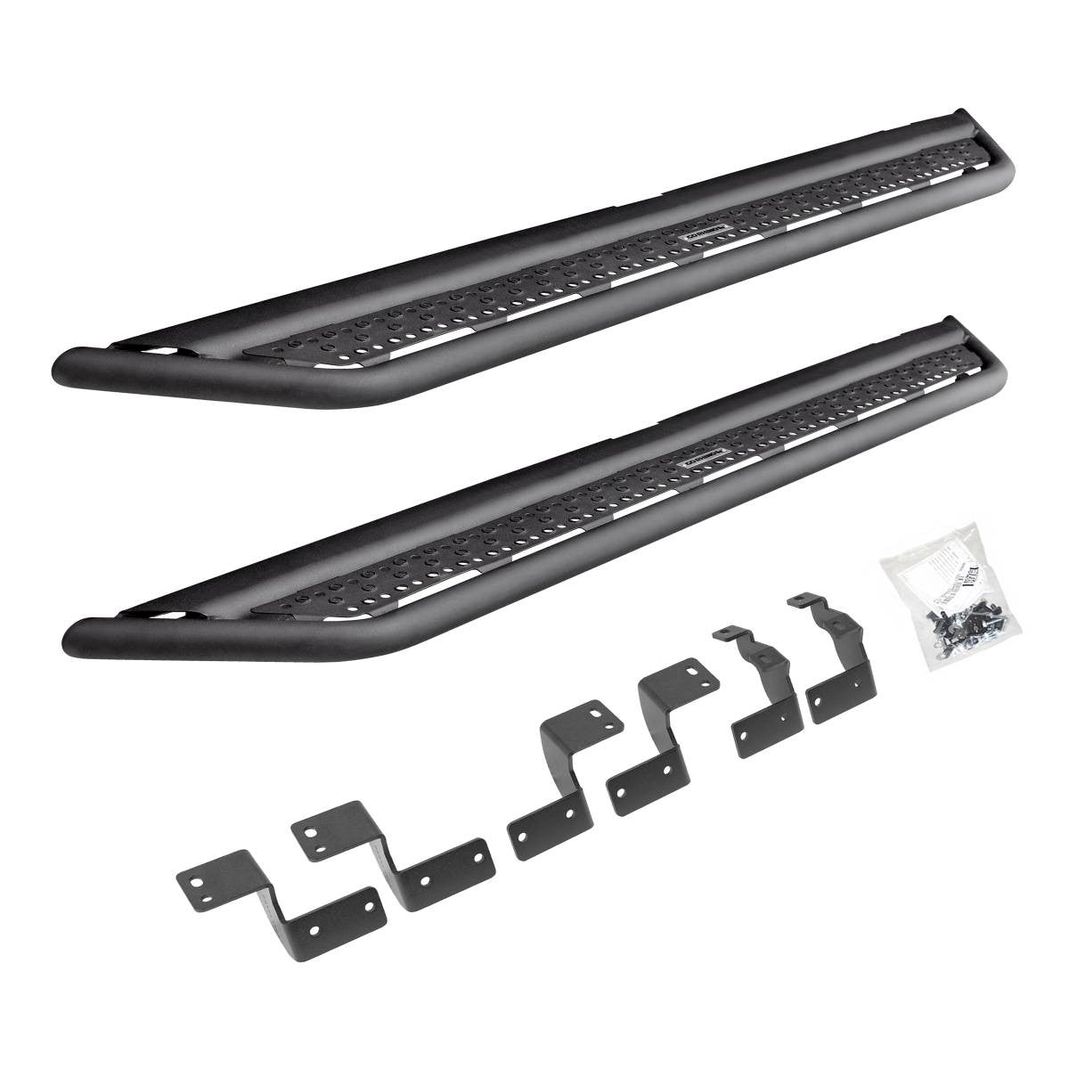 Go Rhino 14-21 Toyota 4Runner Dominator Extreme D6 SideSteps Complete Kit w/SideStep + Brkts - D64425T