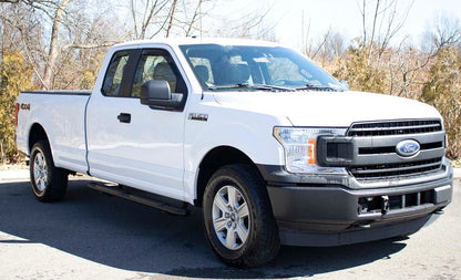 Fishbone Offroad 09-14 Ford F150 Super Crew Cab Oval Side Steps - Black Textured - FB21379