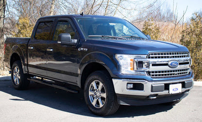Fishbone Offroad 15-22 Ford F150 Extended Cab Oval Side Steps - Black Textured - FB21378