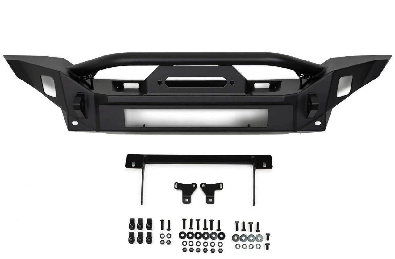 DV8 Offroad FS-7 Mid-Width Winch Front Bumper For 2007+ Jeep Wrangler JK/JL, 20+ Gladiator JT