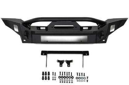 DV8 Offroad FS-7 Mid-Width Winch Front Bumper For 2007+ Jeep Wrangler JK/JL, 20+ Gladiator JT