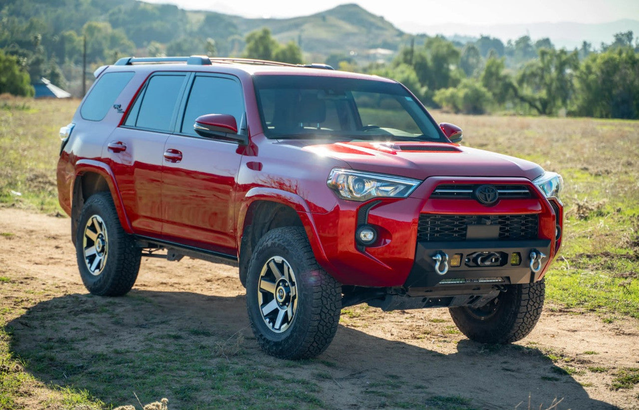 DV8 Offroad Centric Series Winch Front Bumper For 2014-24 Toyota 4Runner - Installed