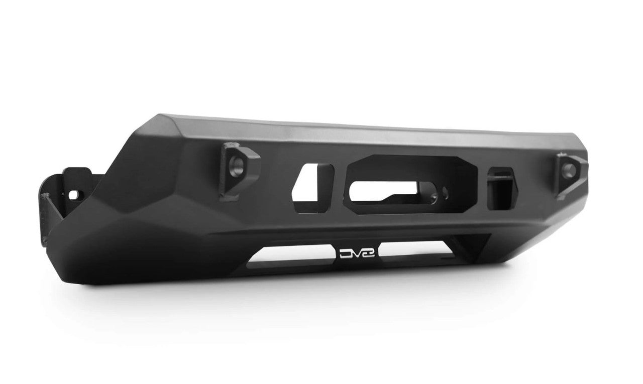 DV8 Center Mount Winch Front Bumper For 2016-23 Toyota Tacoma - Angled