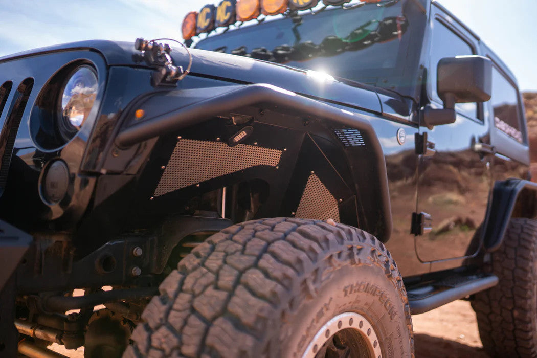 DV8 Offroad 07-18 Jeep Wrangler JK Slim Fender Flares - FDJK-06